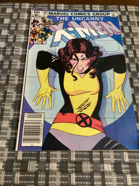 Uncanny X-Men #168 Vol. 1 1st App of Madelyne Pryor Marvel Comics '83