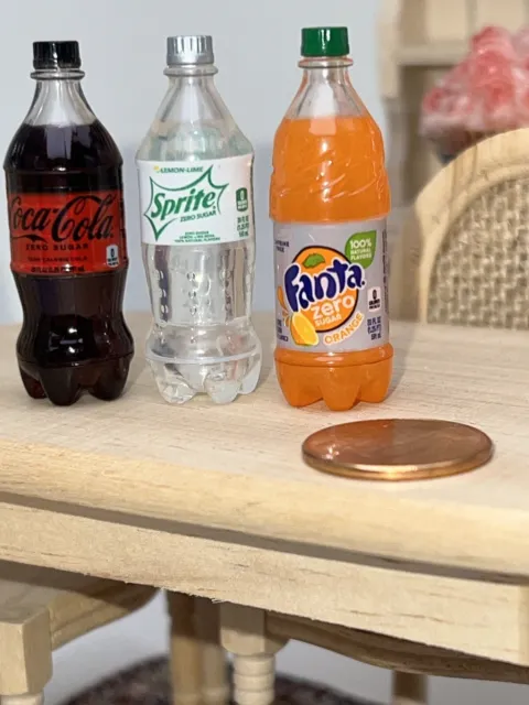 ZURU 5 Surprise Mini Brands Series 5 Coke Zero, Fanta Zero, Sprite Zero Bottles