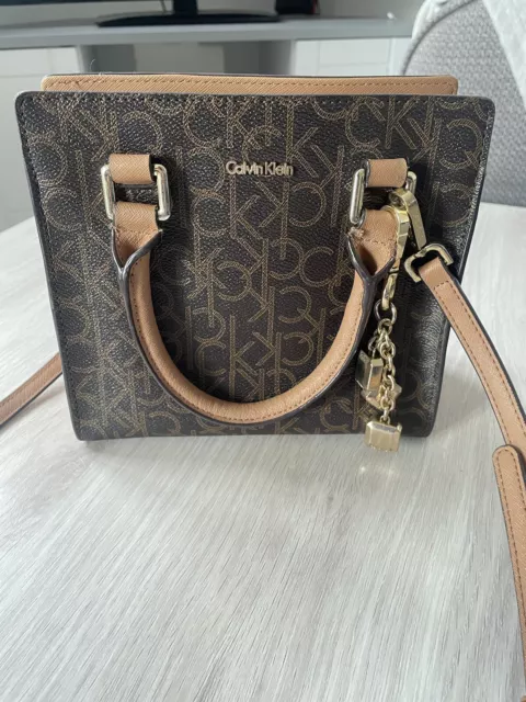 Calvin klein logan signature satchel sale