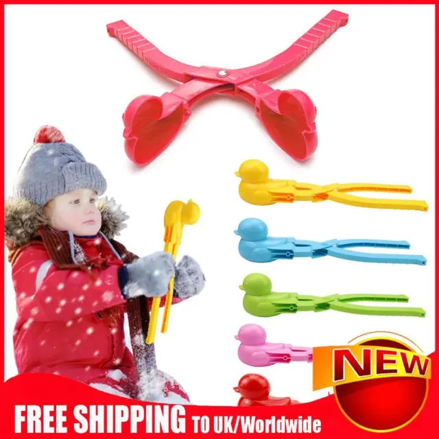 Cute Duck Snow Ball Fights Toys with Handle Snowball Tongs Funny for Kids Adults