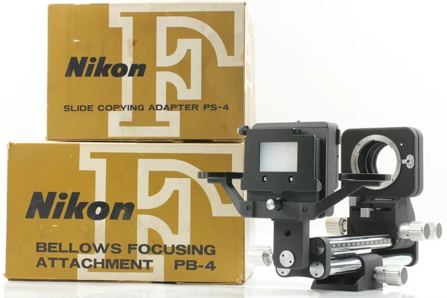 [MINT in Box] Nikon PB-4 Bellows Slide Copying Adapter PS-4 From JAPAN