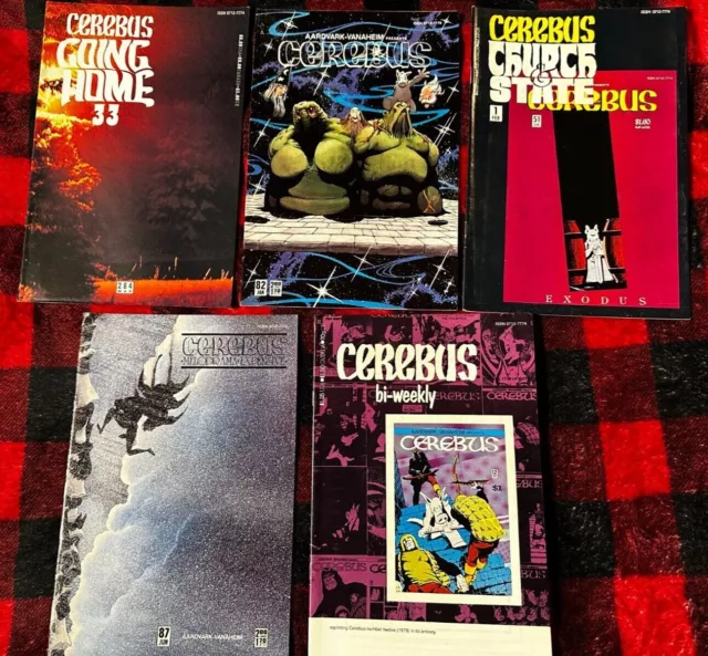 Cerebus COMIC LOT! Bundle of 5 Comic Books Aardvark-Vanaheim Vintage Comics RARE 2