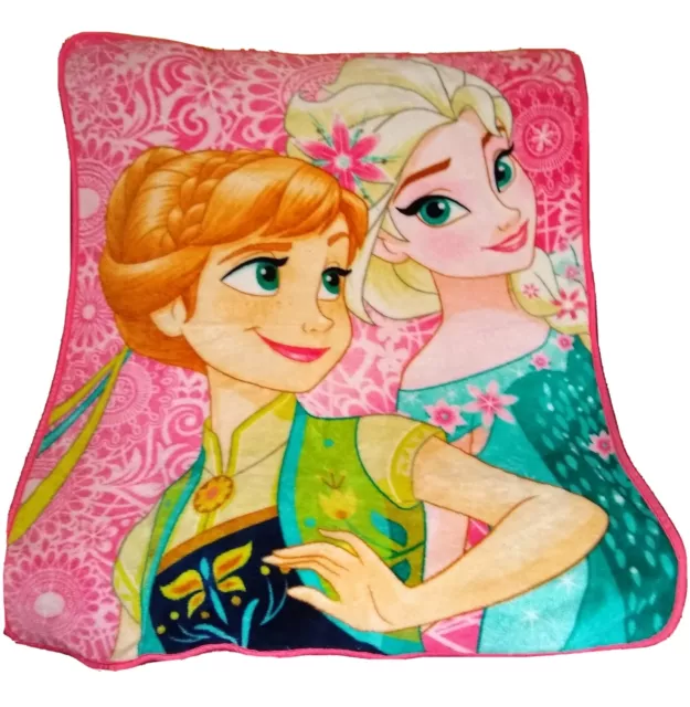 Northwest Disney Frozen Elsa & Anna Fleece Soft Plush Throw Lap Blanket
