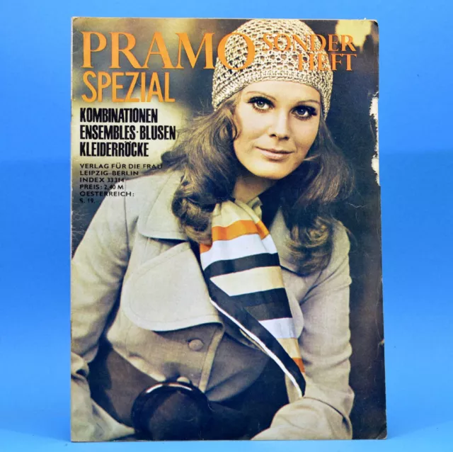 DDR Pramo Sonderheft Spezial 1969 mit Schnittmuster Mode Verlag für die Frau B