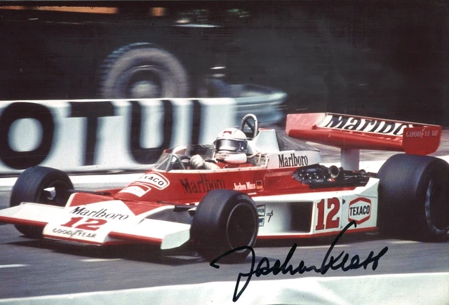 Photo F1 1977 Buenos Aires – Jochen Mass McLaren Ford M23, Tirage Vintage, Neuve