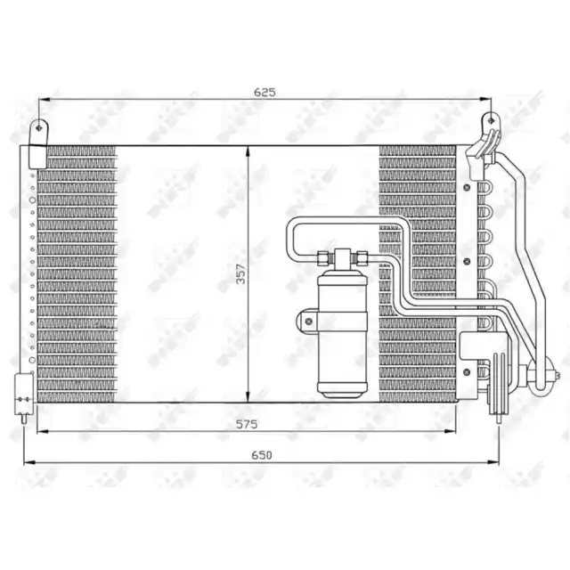 NRF Klimakondensator für Opel Calibra Vectra