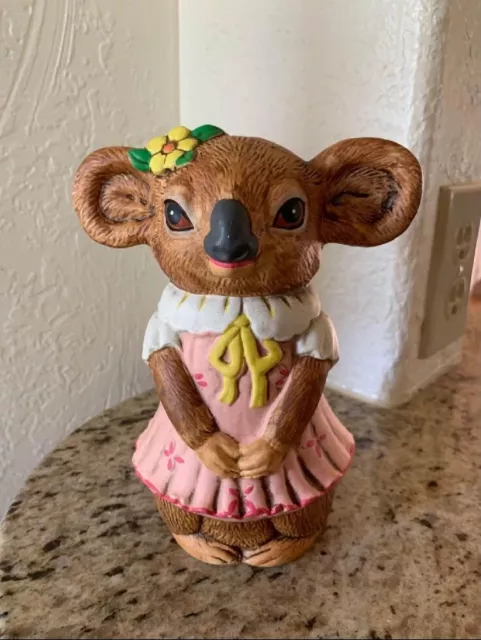 Kitschy vtg ceramic Lefton koala bank