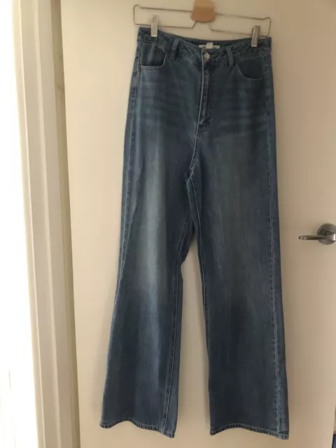 Country Road Teen Girls Blue Denim Wide Leg Jeans size 16