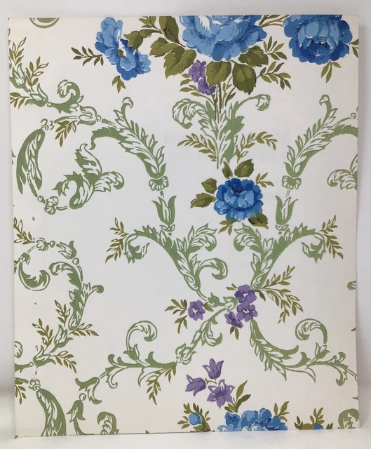 VINTAGE WALLPAPER SAMPLE Style Perfect Sherwin-Williams Lancaster Rose