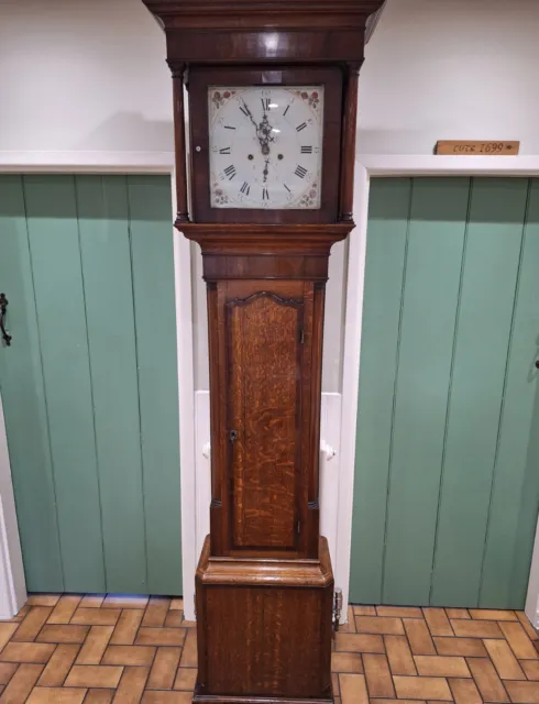 Grandfather Clock By Emanuel Burton Of Kendal, 8-Day.