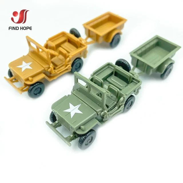 WW2, US, AMERICAN, willys jeep, trailer, remorque, motorcity classic 1