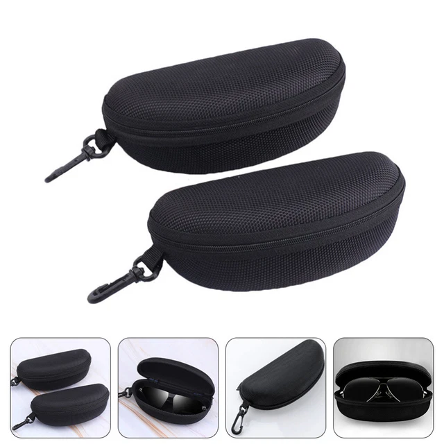 2 unidades gafas portátiles gafas de sol maleta gafas bolsa de almacenamiento lentes