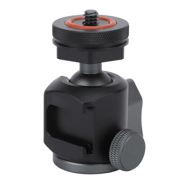 Mini Cabeza De Bola, ARTCISE Mini Cabeza De Bola De Trípode De Metal Con Soporte De Zapata Extraíble De 1/4 Para Cámara, DSLR, Trípode, Monitor, Luz, Carga Máxima De 3 Kg
