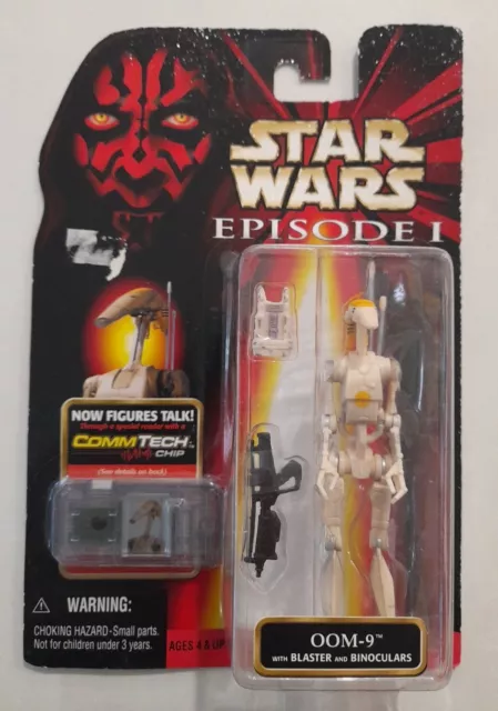 STAR WARS Episode 1 Battle Droid OOM-9 Figure Commtech Chip 1998 Hasbro NEW