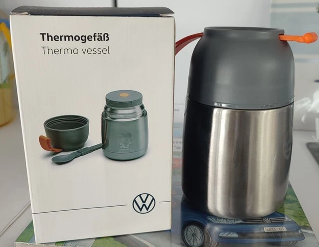 VW Thermobehälter Edelstahl silber Original Volkswagen Kollektion