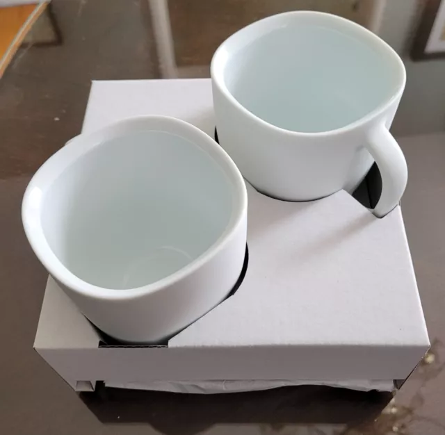 Nespresso Lume Collection Set of 2 Espresso Cup And Saucer NIB Rare