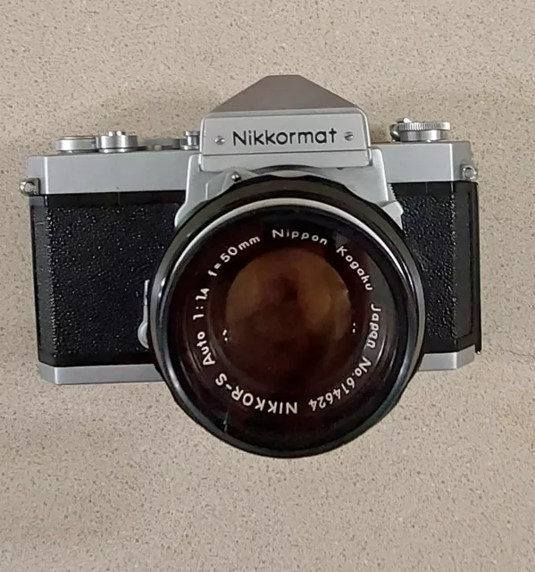 Vintage Nikon Nikkormat FT 50mm SLR Camera 3574626 1:14 Kogaku JAPAN Lens+Filter