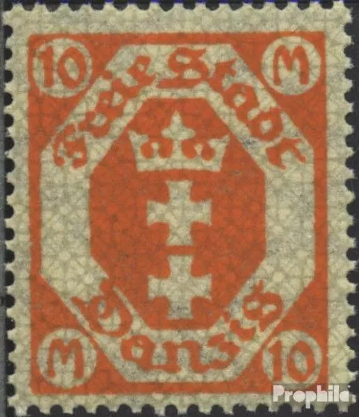 Danzig 125Y postfrisch 1923 Großes Wappen
