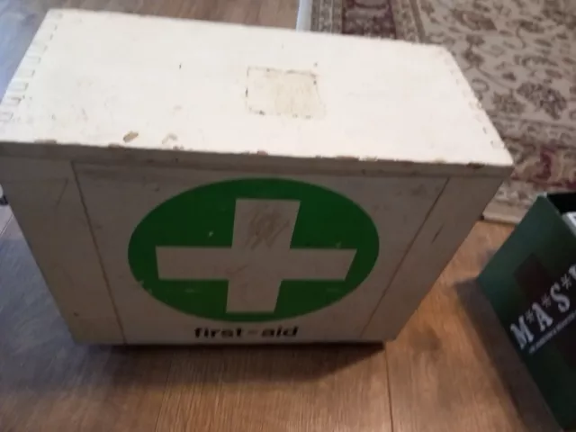 Wooden Vintage First Aid Cabinet