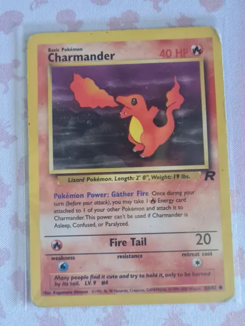 Pokemon TCG Cards Charmander 50/82 Team Rocket