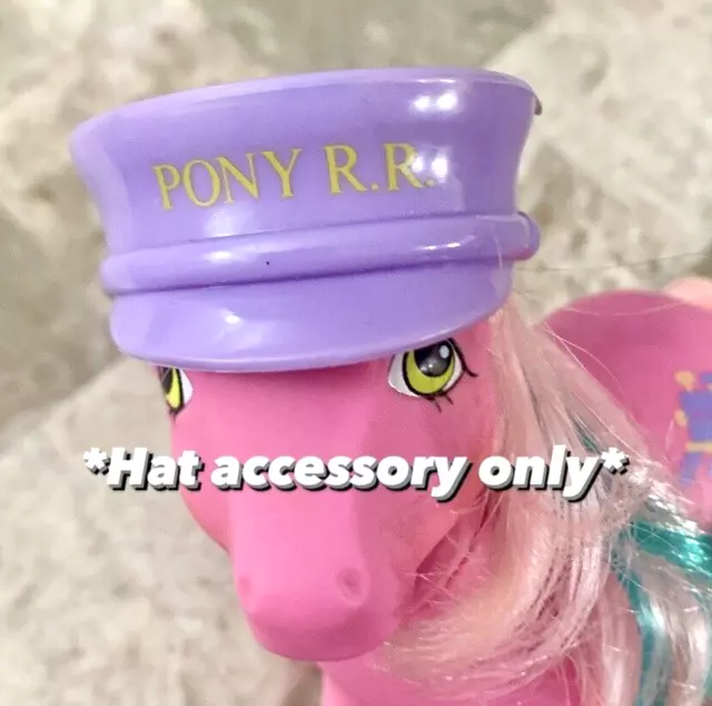 Vintage My Little Pony G1 Big Brother Steamer Train Conductor Hat Accessory MLP!