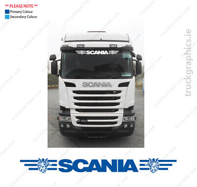 2 x Scania Super Fenêtre Stickers V8 R Série Topline Camion Hgv Camion LOR47 