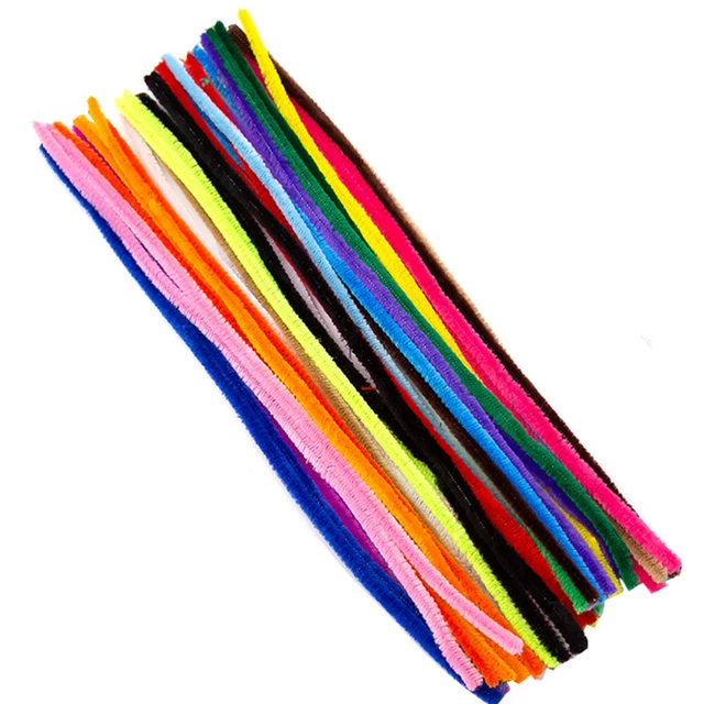 200 Pcs Farbspitzen Stoßpfeifenreiniger Drehstab Spielzeug Kind