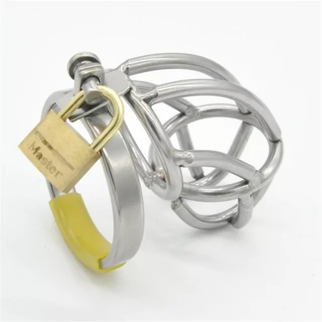 Male-Chastity-device-Stainless Steel-cock-Cage Sex-for-men,steel-chastity-cage