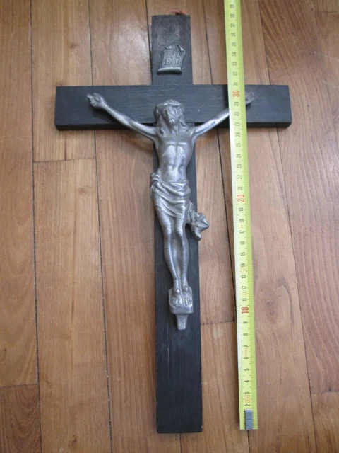 ANCIEN CRUCIFIX JESUS CHRIST CROIX CHRISTIANISME RELIGION hauteur 14 cm