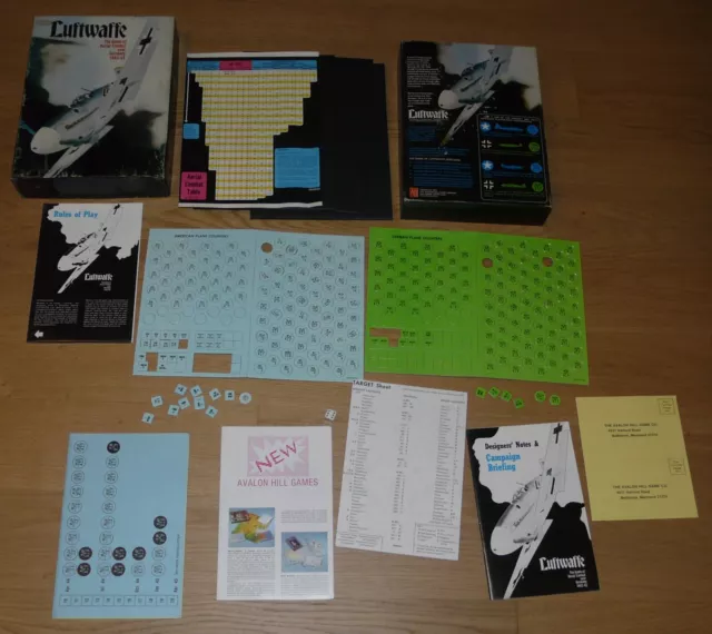 Luftwaffe Avalon Hill - Strategy Board Game Vintage - Da Defustellare In Parte