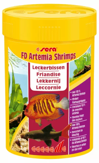 3er Pack Sera Fd Artemia Crevettes, 3 x 100 ML
