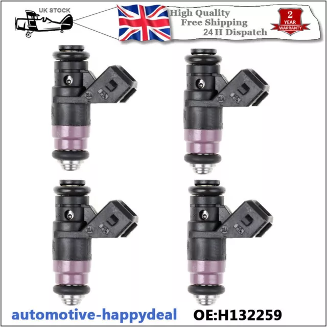 4X Petrol Fuel Injector For Renault Clio Laguna Megane Scenic Modus Fluence 1.6