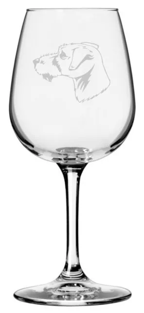 Parson Russell Terrier Dog Themed Etched 12.75oz Wine Glass