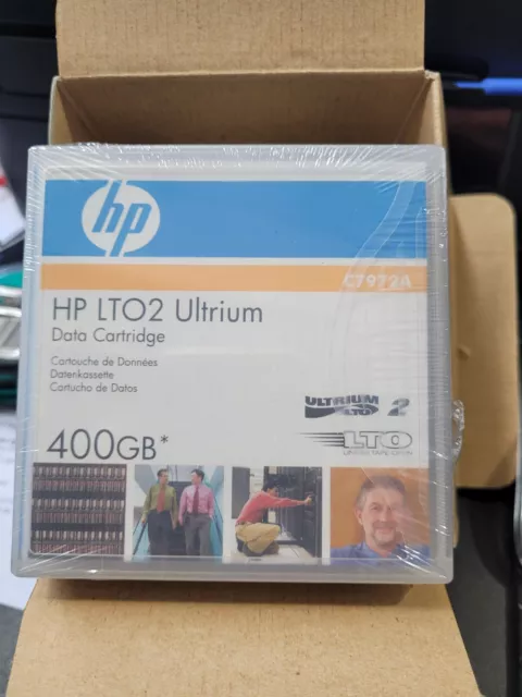 New HP Ultrium LTO2 400GB Data Cartridges C7972A - "Only 5 Left"