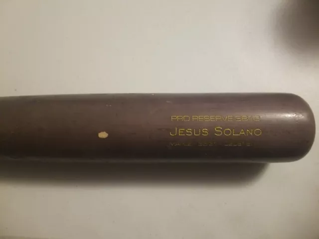 Jesus Solano Victus MLB Game used Bat LA Dodgers Gamer