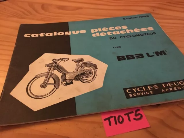 Peugeot BB3 LM 1965  catalogue pièces détachées spare parts cyclomoteur catalog