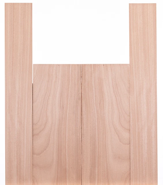 Tonewood Okoume madera acústica guitarra backs & laterales set 5256