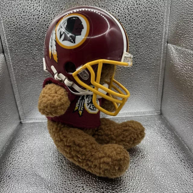 Roxbury Brown Teddy Bear Redskins Plush With Helmet And Shirt 3