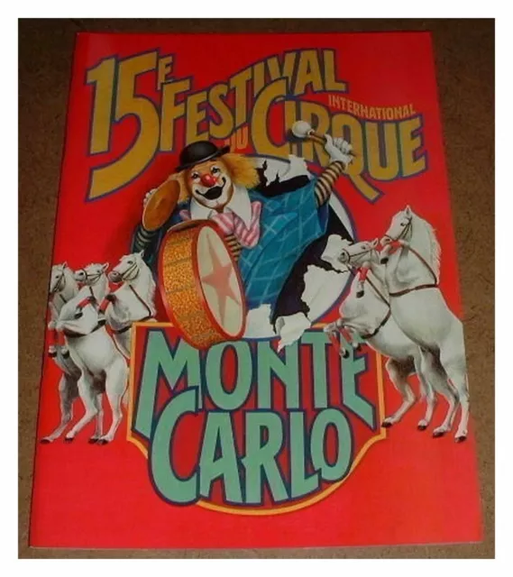 Programme Cirque/Circus Program Festival De Monte-Carlo N°15 - 1990 - Monaco