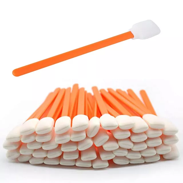 5" Long 200pcs Foam Tip Cleaning Swabs Sponge  For Solvent Format Inkjet Printer