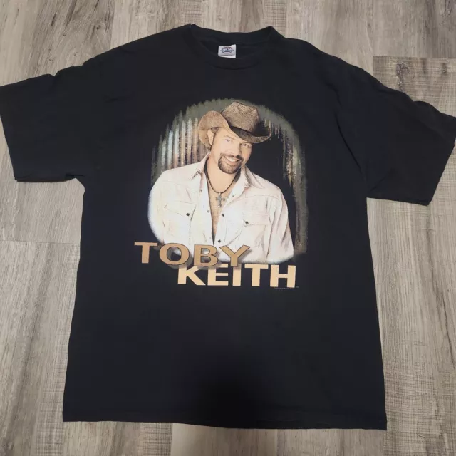 TOBY KEITH Shirt Mens XL Y2K Hookin Up Hangin Out Concert Tour Country 2006