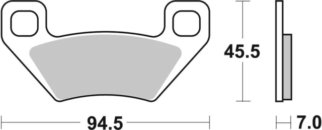 sbs Bremsbeläge Satz Bremsklötze 822ATS