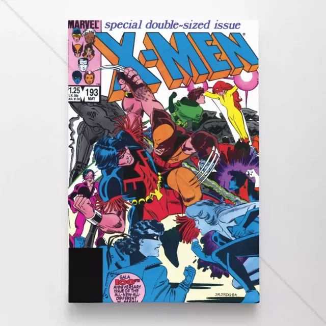 Uncanny X-Men Poster Canvas Vol 1 #193 Xmen Marvel Comic Book Art Print