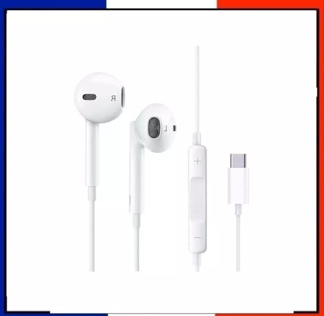 Ecouteurs Filaire Type-C avec Micro et Contrôle Oreillettes Audio Samsung huawei