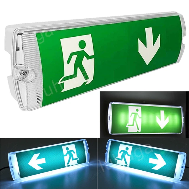 LED Notleuchte EXIT - Fluchtwegbeleuchtung Mit 3h Akkulaufzeit | IP65 Schutz