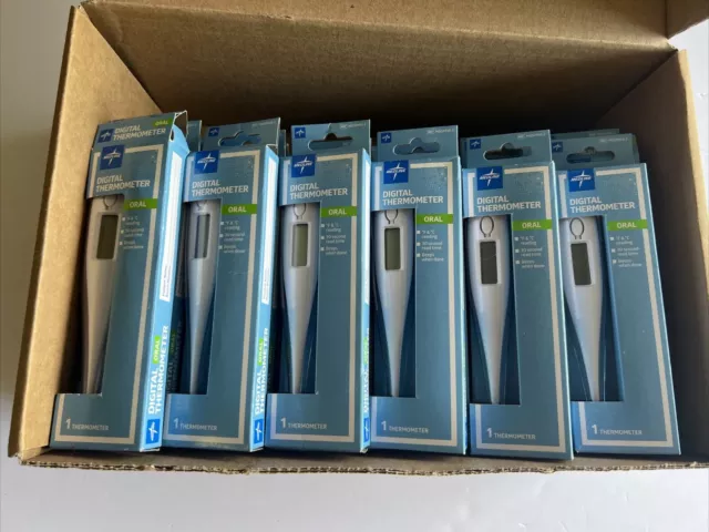 LOT OF 36 Medline 30 seconds Digital Oral Thermometer Stick Reusable Accurate