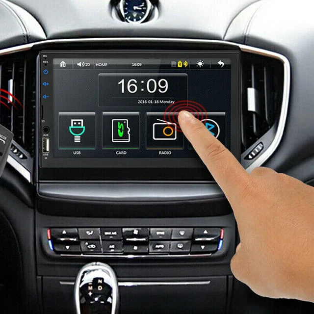 US STOCK 7" Double 2 DIN Car MP5 Player Bluetooth Touch Screen Stereo Radio AUX
