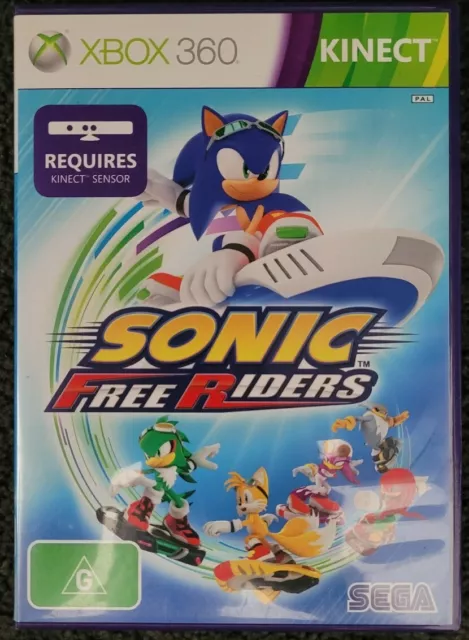 Sonic Free Riders Microsoft Xbox 360 Kinect Game - Tested
