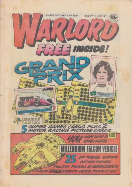 🌞WARLORD COMIC - 13th OCT 1984 # 525 😊 BUY 2 GET 1 FREE