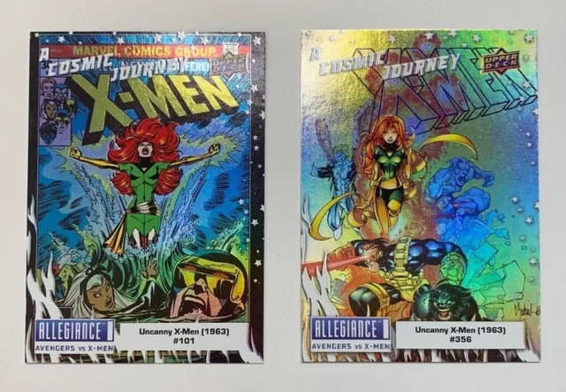 2023 UD Marvel Allegiance AVENGERS vs X-MEN A Cosmic Journey Set (You pick)